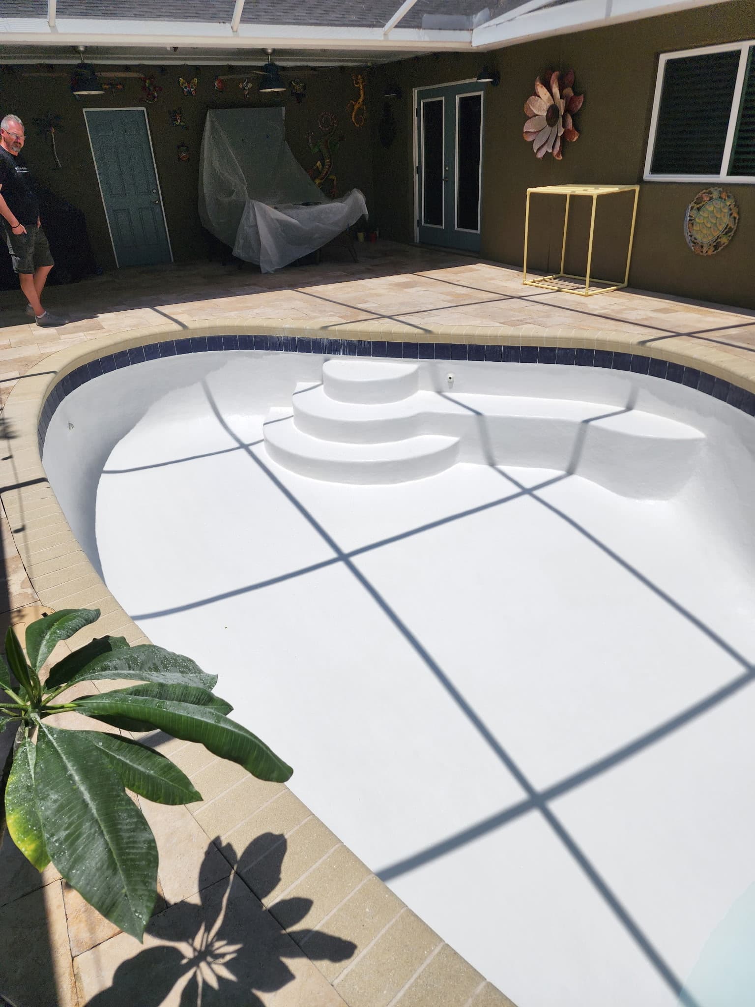Fibre Tech pool resurfacing job 10 — completed fiberglass pool refinishing project