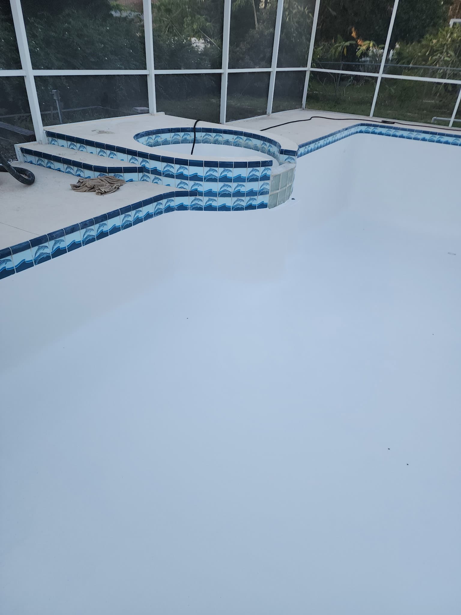 Fibre Tech pool resurfacing job 14 — completed fiberglass pool refinishing project