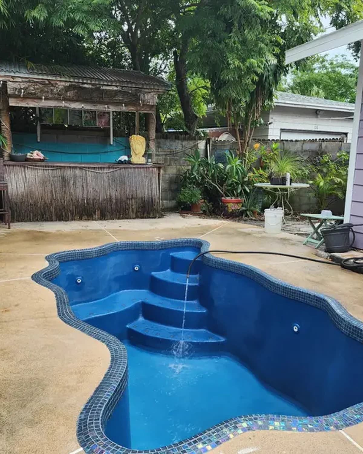 Fibre Tech custom color fiberglass pool resurfacing — specialty color finish