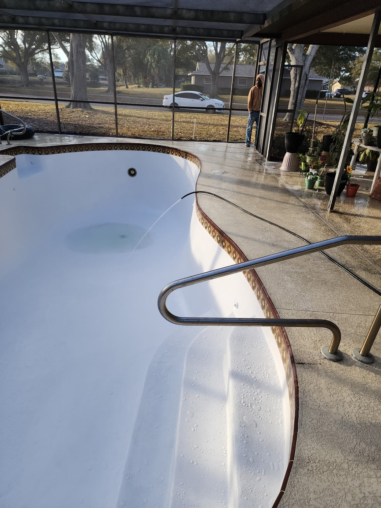 Fibre Tech pool resurfacing job 21 — completed fiberglass pool refinishing project
