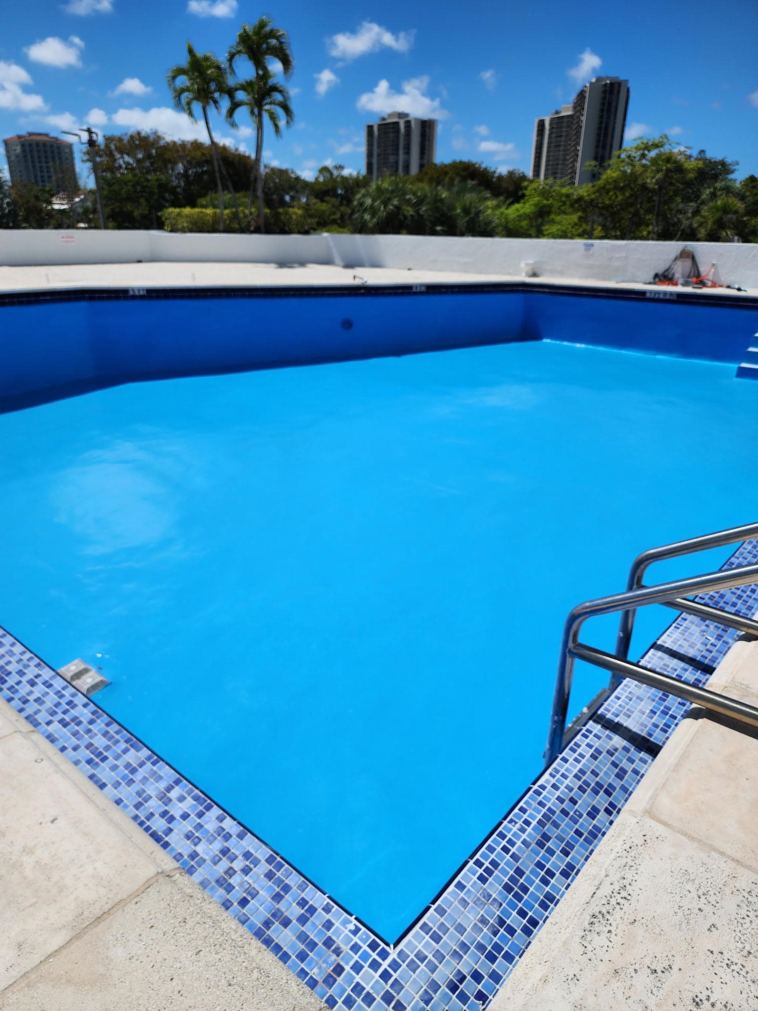 Fibre Tech custom color fiberglass pool resurfacing — specialty color finish
