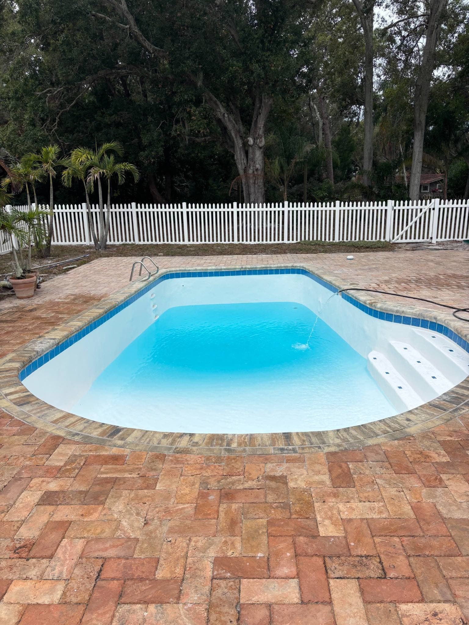 Fibre Tech pool resurfacing job 23 — completed fiberglass pool refinishing project