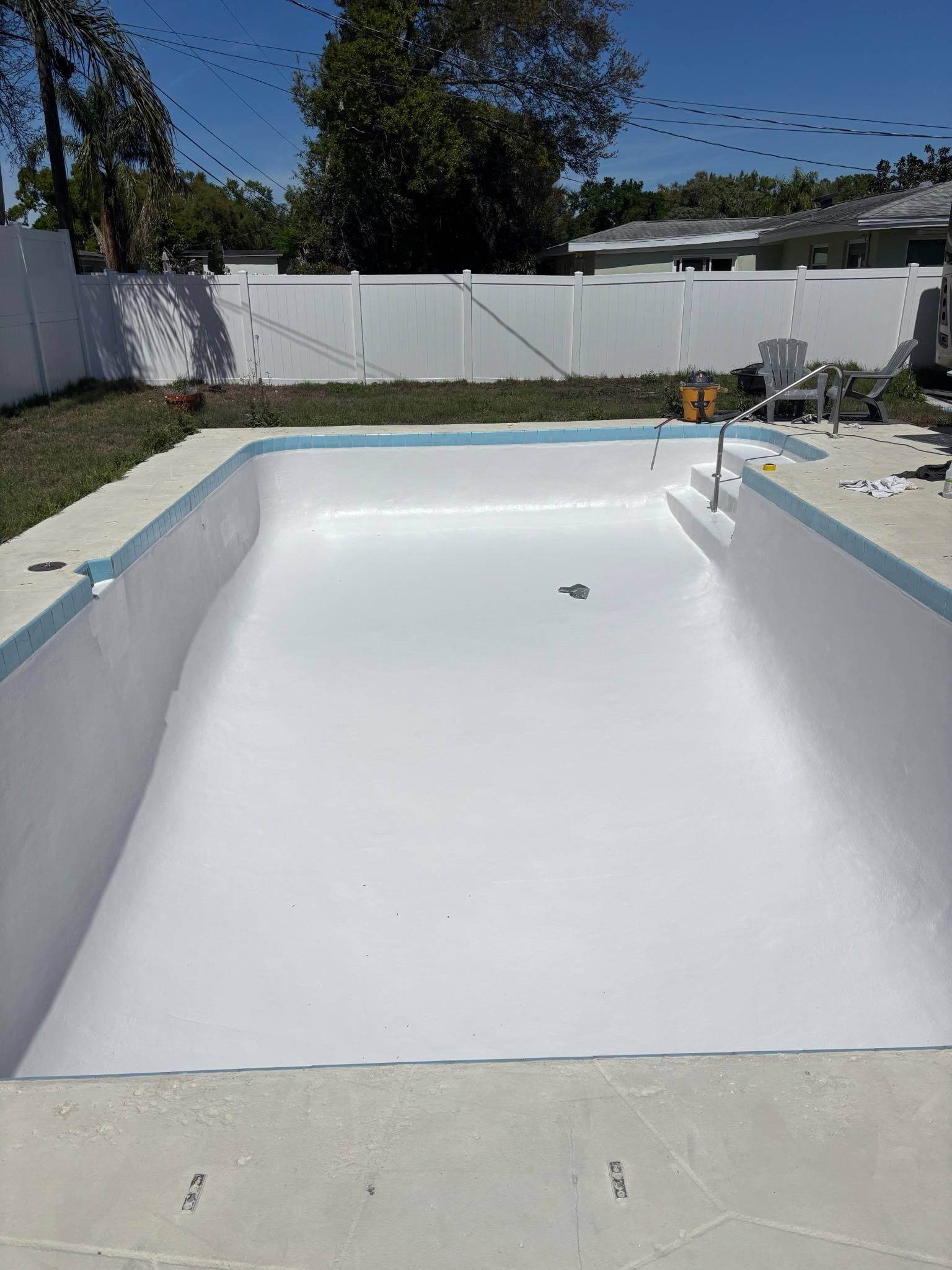 Fibre Tech pool resurfacing job 24 — completed fiberglass pool refinishing project
