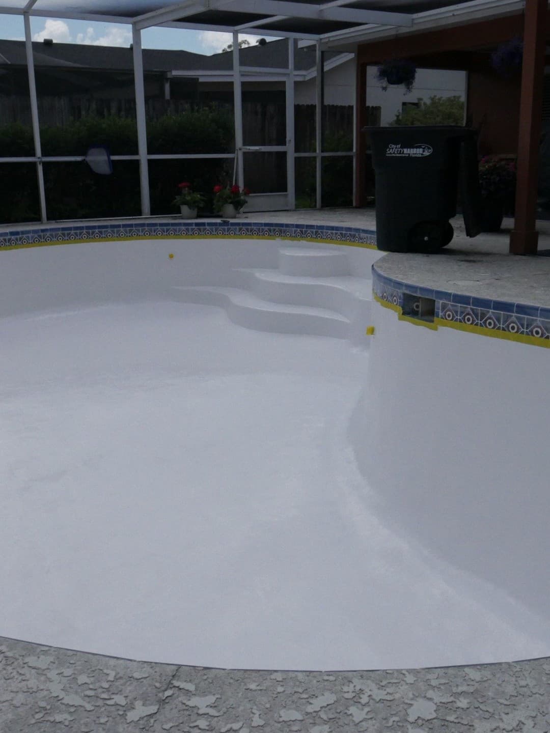 Fibre Tech pool resurfacing job 25 — completed fiberglass pool refinishing project