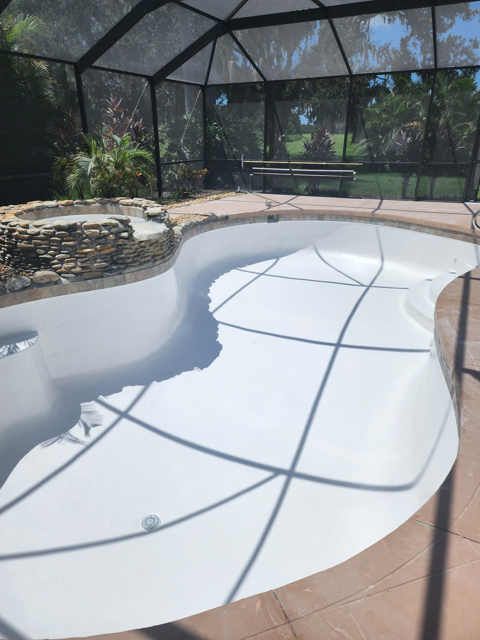 Fibre Tech pool resurfacing job 27 — completed fiberglass pool refinishing project