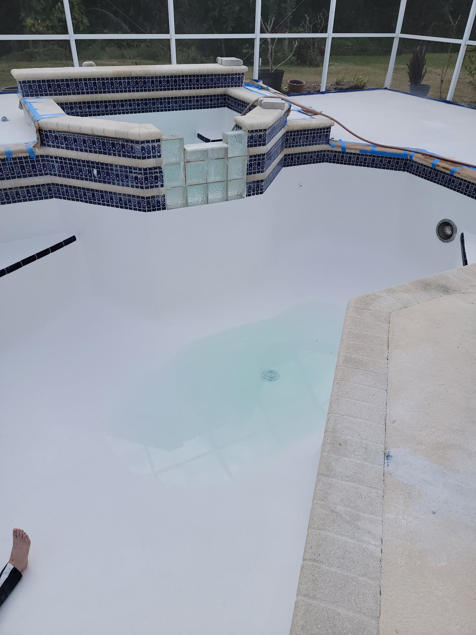 Fibre Tech pool resurfacing job 3 — completed fiberglass pool refinishing project