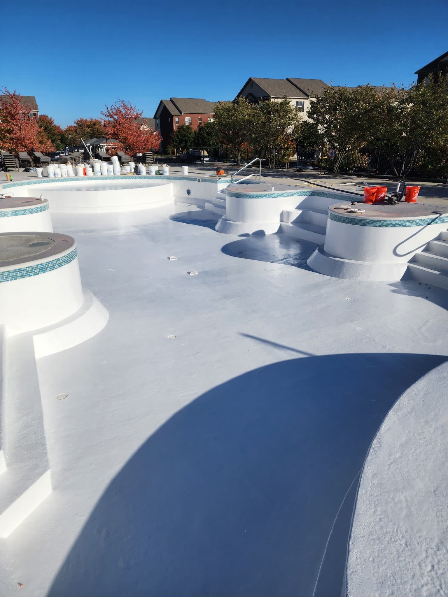 Fibre Tech pool resurfacing job 5 — completed fiberglass pool refinishing project